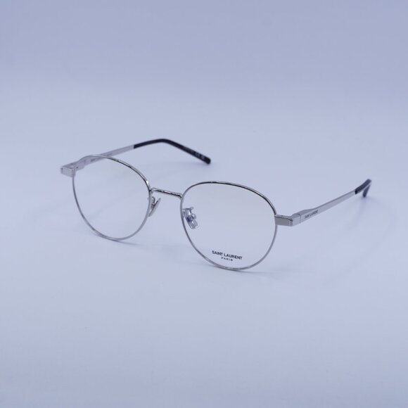 Saint Laurent SL532 005 Eyeglasses Silver 53mm Round Frame - Picture 7 of 11